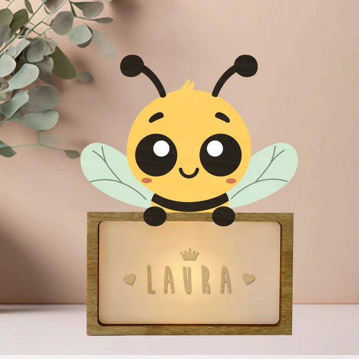Lampara Infantil Personalizada Abeja - Nanetes